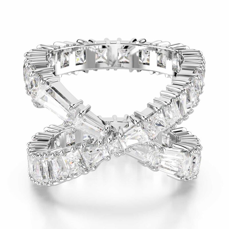 Swarovski Hyperbola Ring - Silver Tone 60 image number 12